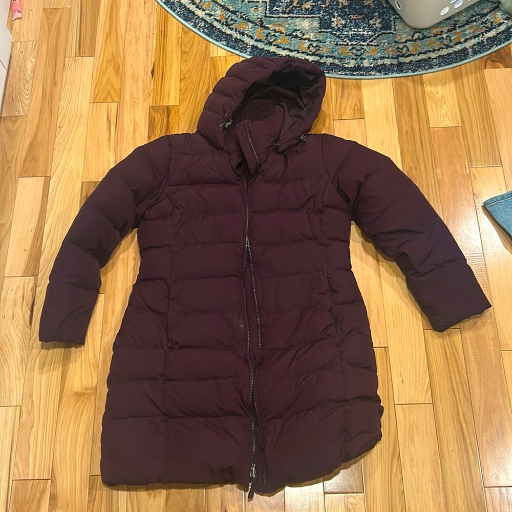 Lands’ End Woman’s Burgundy Puffer Jacket